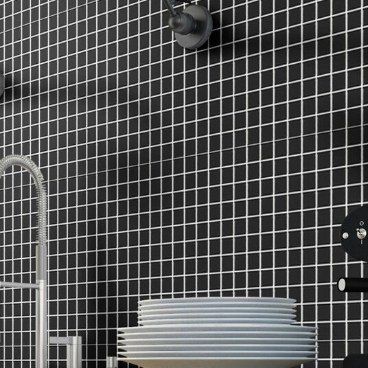 KlinkerMosaikk Arredo Titan Sort Matt 3x3 cm KlinkerMosaikk Arredo Titan Sort Matt 3x3 cm