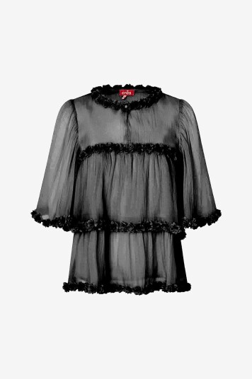 Cras - Bluse Flowcras Blouse - Svart