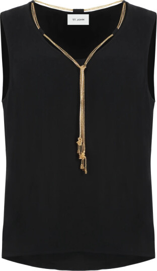 ST. John Dame Topper Svart S,