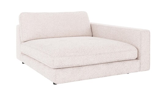 Rowico Home Duncan 1,5 seters sjeselong H Hvit Anna 1 129 x 150 x 78 cm Hvit