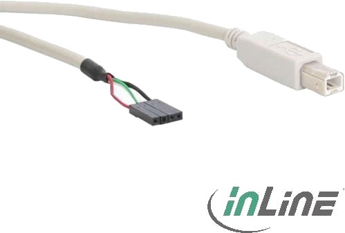 Inline 33440D 0,4 M Usb B Hankjønn/Hunkjønn 0,48 Gbit/S Beige