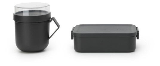 Brabantia Make & Take lunsjsett 2 deler Mørkegrå