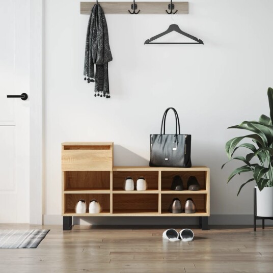 Skoskap sonoma eik 102x36x60 cm konstruert tre 831375