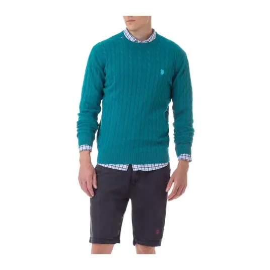 U.s. Polo Assn. Herre Strikkevarer Grønn XL,