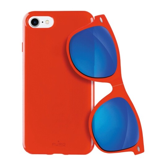 PURO IPHSE2/8/7 COVER AND SUNGLASSES RED