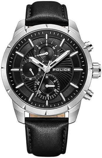 Police Herreklokke PEWJF2227101 Neist Sort/Lær Ø45 mm Police Herreklokke PEWJF2227101 Neist Sort/Lær Ø45 mm