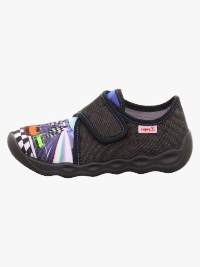 superfit Slipper Bubble Racerbil svart