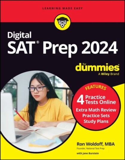 Digital Sat Prep 2024 For Dummies Av Ron Woldoff