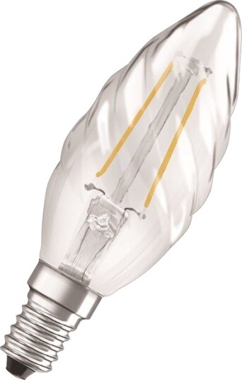 Osram LED-lyspære Candle BW 2,5W/827 (25W) filament clear E14 Osram LED-lyspære Candle BW 2,5W/827 (25W) filament clear E14