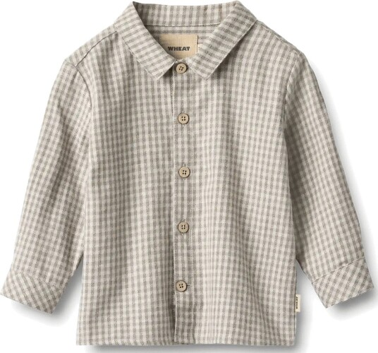 Wheat Shirt L/S Oscar GREYBROWN CHECK 68
