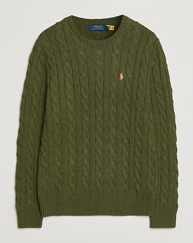 Polo Ralph Lauren Cotton Cable Pullover Garden Trail Heather Polo Ralph Lauren Cotton Cable Pullover Garden Trail Heather