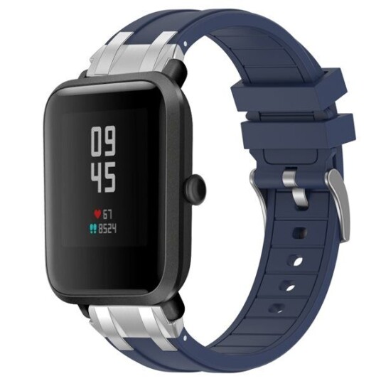 Silikonarmbånd til Amazfit Watch Bip 5 22mm Blå
