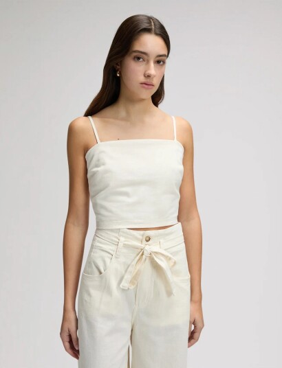 Lee Jeans Strappy Tank Cream L x 00