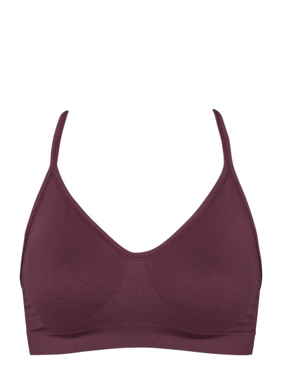 Missya Lucia Bra Top Solid Burgundy S
