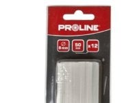 Pro-Line selvklebende patroner 8 mm x 50 mm transparente 12 stk 42918