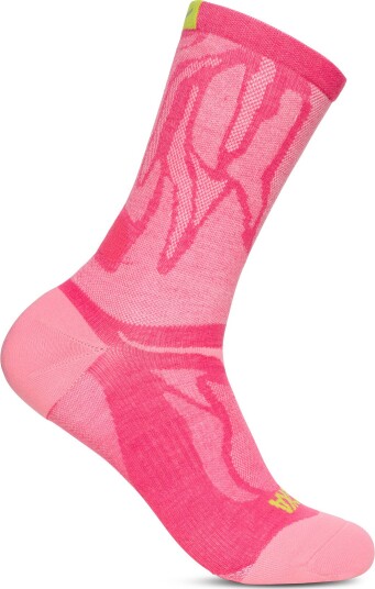 Hoka Unisex Clifton 10 Crew Run Sock Electric Rose XL Hoka Unisex Clifton 10 Crew Run Sock Electric Rose XL