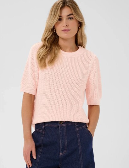 Saint Tropez Piliasz Ss Pullover Pink M Saint Tropez Piliasz Ss Pullover Pink M