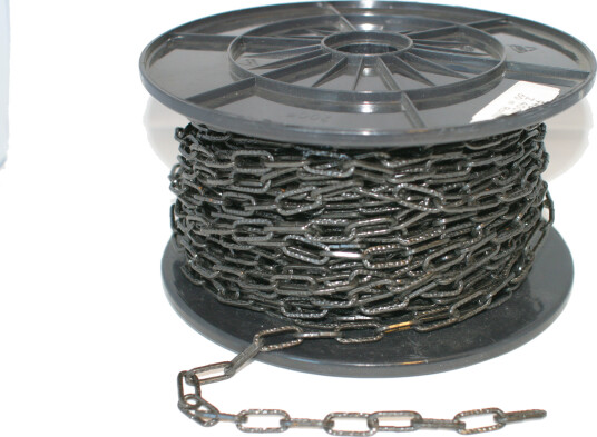 Firkantkjetting hamret   Spole   Sort   2mm   60 meter