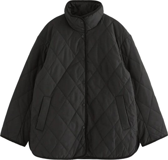 Lindex Quilted Jacket Black M