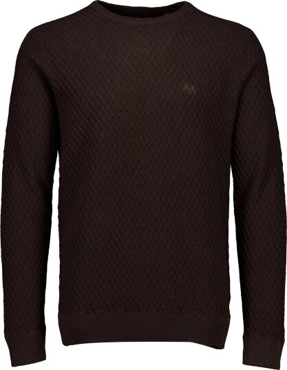 Lindbergh Cable Knit Jumper   DK BROWN MEL   L