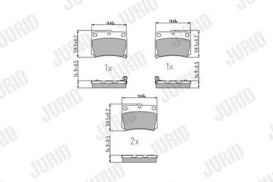 Bremseklosser JURID 572519J Bremseklosser JURID 572519J