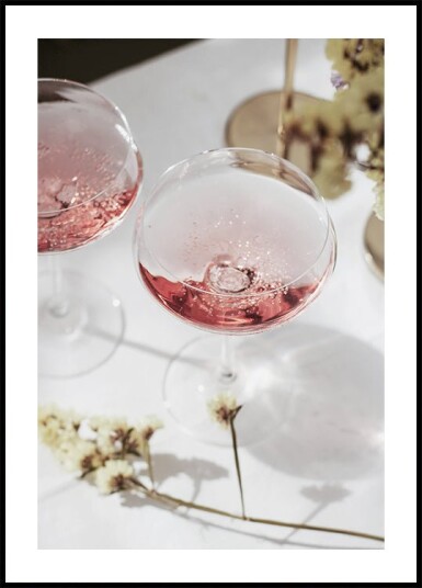 Pink Champagne Celebration Plakat Plakat / 30x40cm