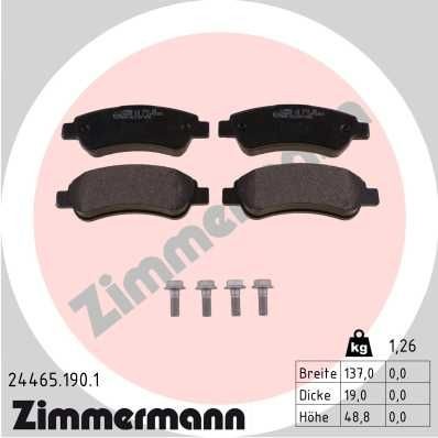 Bremseklosser ZIMMERMANN 24465.190.1 Bremseklosser ZIMMERMANN 24465.190.1
