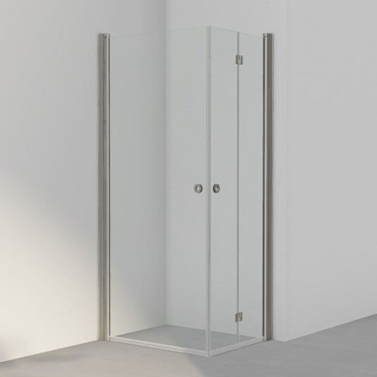 INR Iconic Nordic Rooms Dusjhjørne Linc 66 Flex Standardmål Stone / 90x70cm Høyre Hengslet