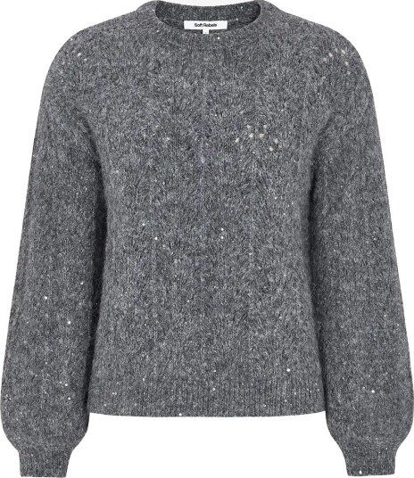 Soft Rebels Srfrances Sequin Knit Rws DARK GREY MELANGE XS