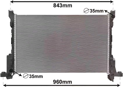 VAN WEZEL 43002624 Radiator motorkjøling
