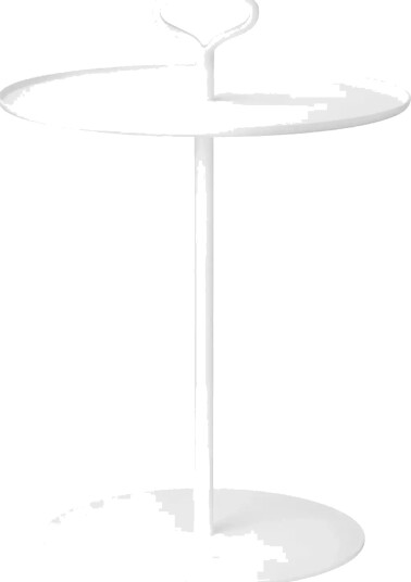 Blomus Outdoor Side Table 58 Cm Ø 42 Cm Porter White White Ø 42CM Blomus Outdoor Side Table 58 Cm Ø 42 Cm Porter White White Ø 42CM