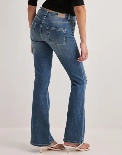 Only Blå Onlblush Mid Flared Des Dnm DOT119