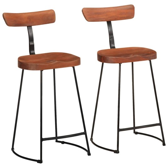 Barkrakker 2 stk 49x43x88 cm heltre mango 8721102922213