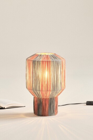 Jotex Bordlampe Brændt orange/blå ALCON 1731626010 Jotex Bordlampe Brændt orange/blå ALCON 1731626010