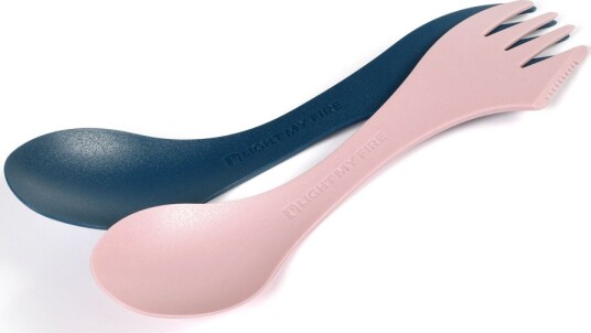 Light My Fire Spork Original Bio 2 pack  Hazyblue/dustypink One size