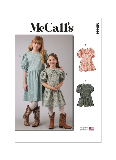 McCall's 8444 - Kjole til barn K5 (7-8-10-12-14)