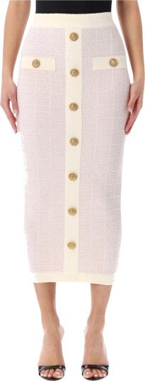 Balmain Dame Skjørt Rosa XS, Balmain Dame Skjørt Rosa XS,