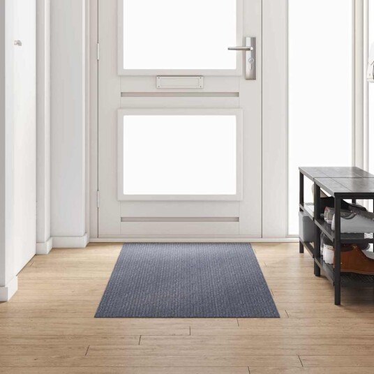  Teppeløper Lysegrå 80 x 250 cm stoff