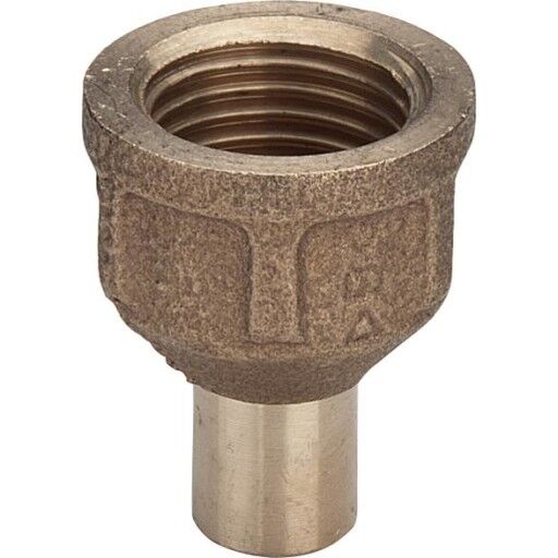 Viega 22mm X 3/4" Loddeovergangsnippel/ muffe