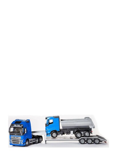 Emek Volvo Low Loader & T Bil Blå Blue