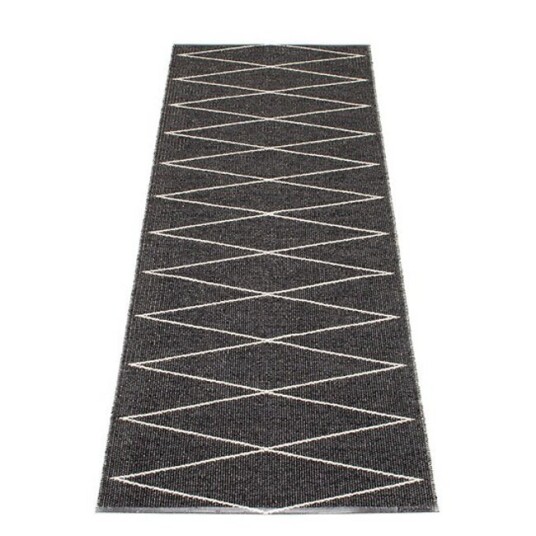 Pappelina Max Gulvteppe 70x320 cm Black/Vanilla