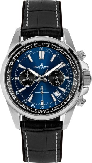 Jacques Lemans Liverpool 1-2117S - Herre - 44 mm - Analog - Kvarts urverk - Mineralglas