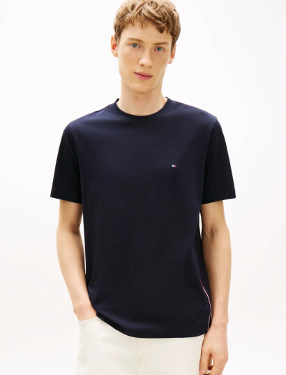 Tommy Hilfiger Global Stripe Tee   Navy   XL