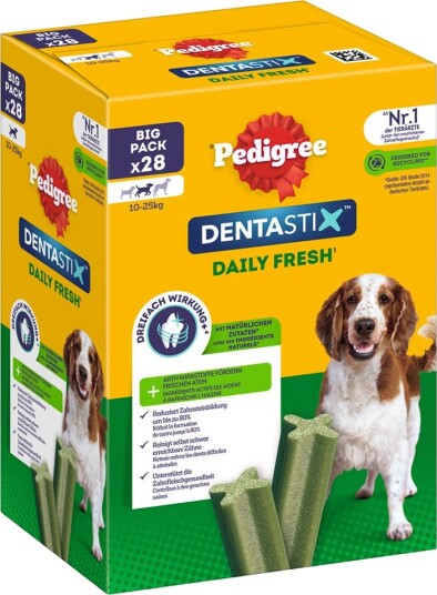 Pedigree Dentastix Daily Fresh Mellomstore Hunder 56 Stk Pedigree Dentastix Daily Fresh Mellomstore Hunder 56 Stk