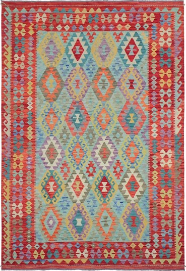 Orientalsk Teppe Vegi Kelim Hand Woven 199 x 295 cm Størrelse: 199 x 295 cm
