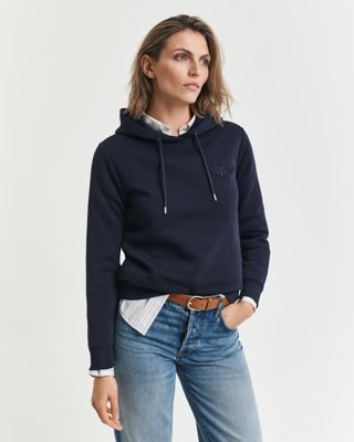 Gant Tonal Shield hettegenser EVENING BLUE XL