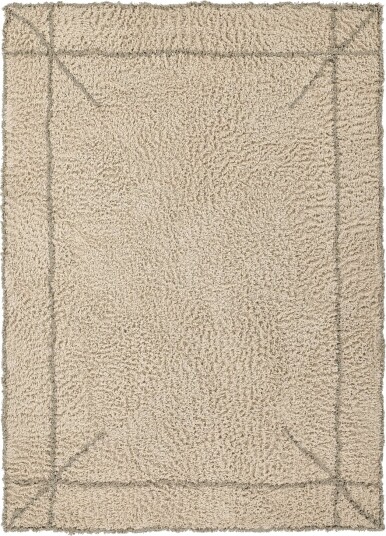 Ryetepper Kairi Natural Cotton Shaggy beige/taupe Størrelse: 160 x 230 cm