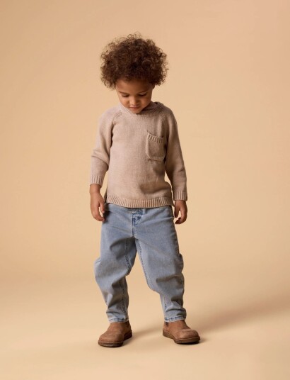 Lil"Atelier Nmmfogon Ls Knit Lil Brown 98 Lil"Atelier Nmmfogon Ls Knit Lil Brown 98