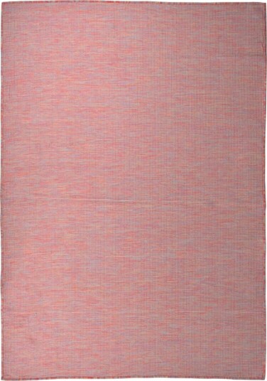 vidaXL Utendørs flatvevd teppe 160x230 cm rød vidaXL Utendørs flatvevd teppe 160x230 cm rød