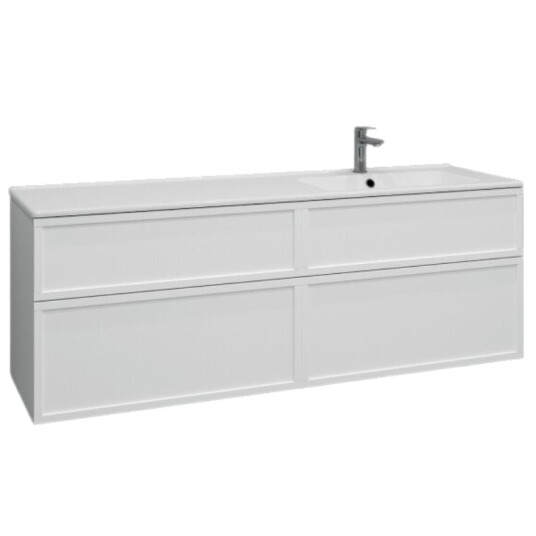 Svedbergs Poem Ramme Servantskap D45 med 4 Skuffer Hvit / 160cm Push Open SV-3451641-P